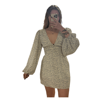 Floral print mini dress