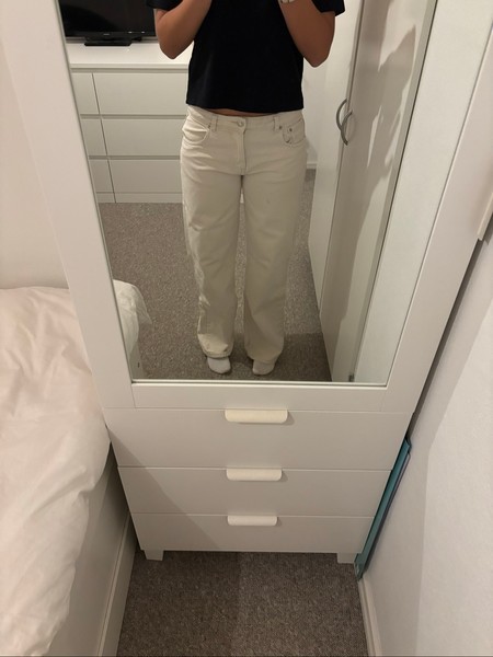 Off white jeans - din vintage shop
