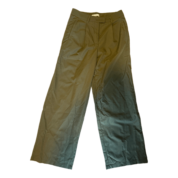 Green wide-leg trousers