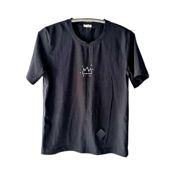 Black graphic t-shirt oversized, good for S