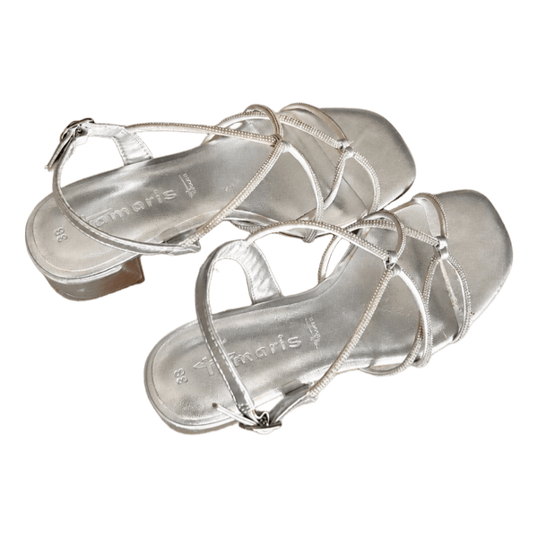 Tamaris silver strappy sandals