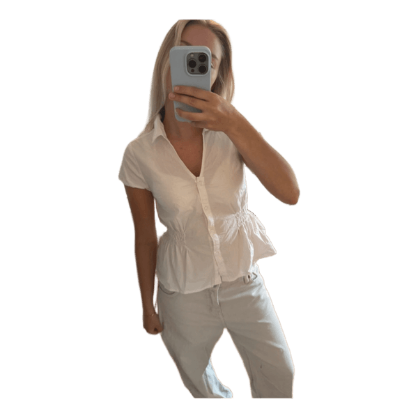 Gina Tricot hvid bluse