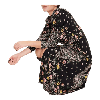 Lindex floral wrap midi dress, size M, like new.