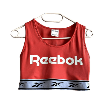 NEW Reebok Classic sports bra S, high neck, retro, bright color