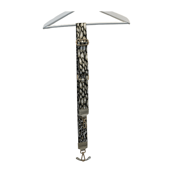 Leopard-kuvioinen laukkuhihna