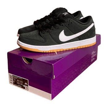 Black White Gum Nike SB Dunk Low