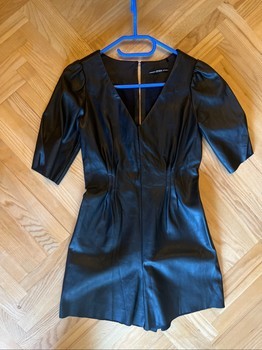 Black Guess faux leather romper