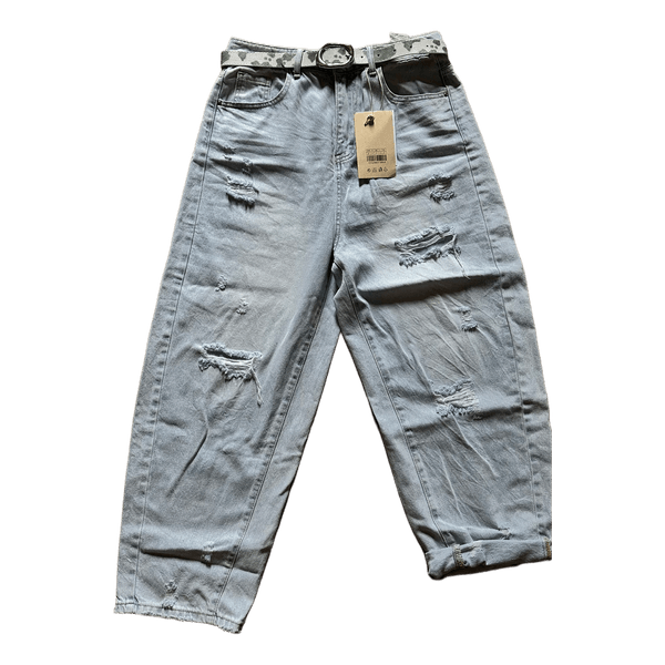M'Sara distressed balloon jeans
