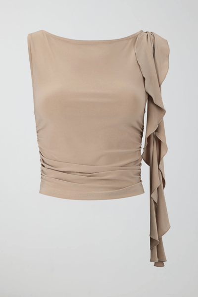 Ruched Frill Top