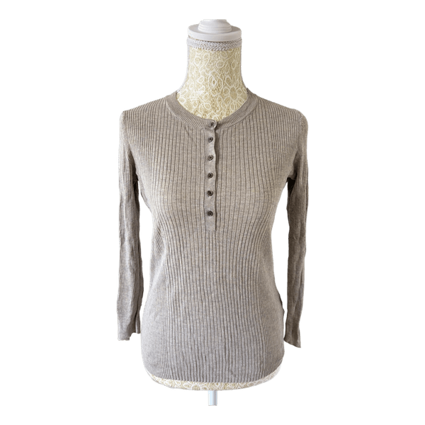 Gap ribbineule henley-paita S beige