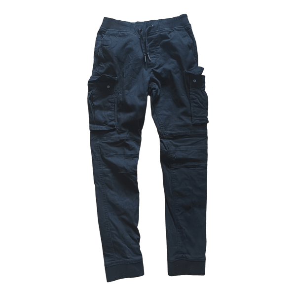 Black cargo trousers