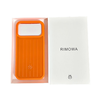 Orange iPhone 17 Pro Max Rimowa phone case