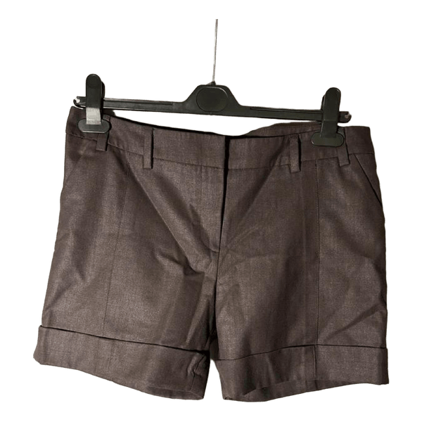 Brown tailored cuffed shorts