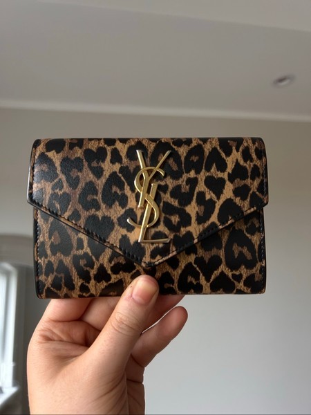 Saint Laurent leopard print wallet