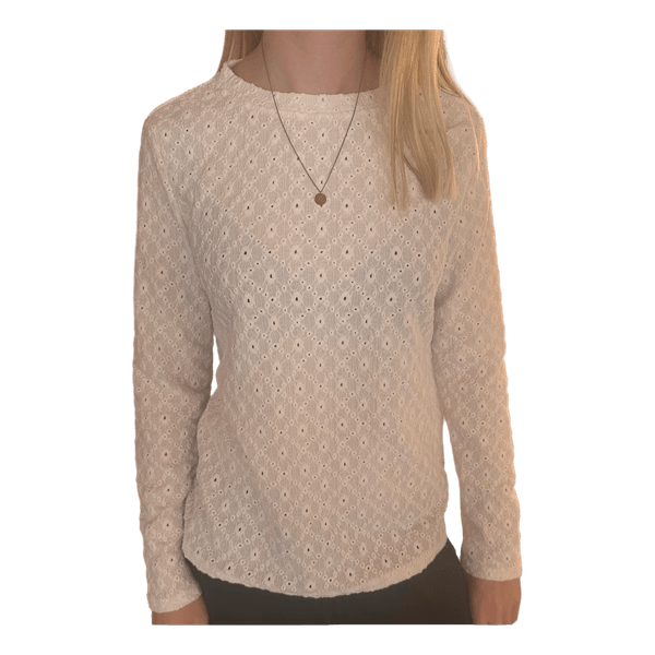 Hvid blonde bluse