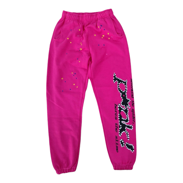 Pink graphic joggers