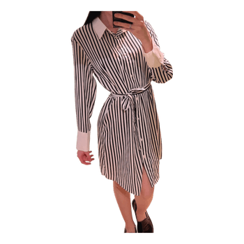Black and white shirt dress