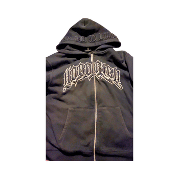 Hooded zip-up sweatshirt