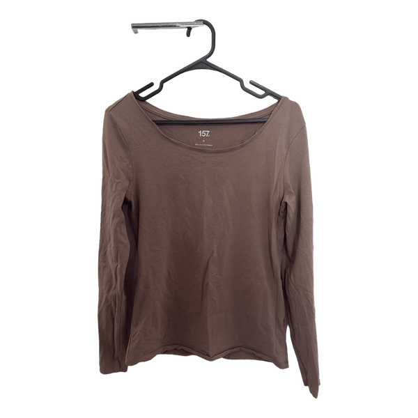 Vaalean ruskea/beige pitkähihainen paita