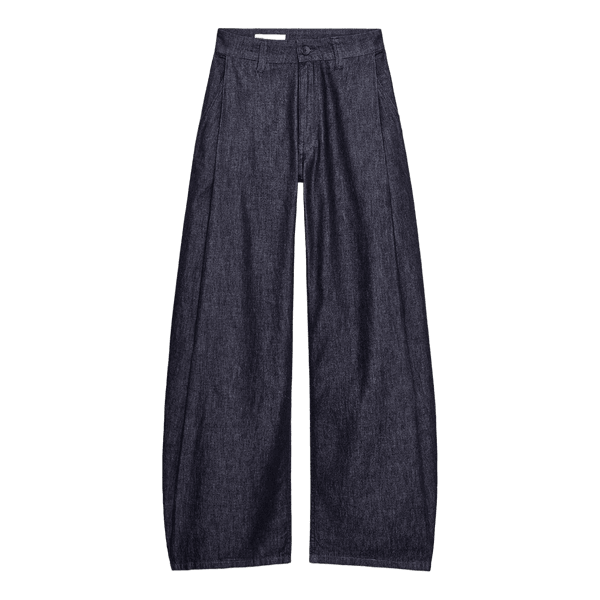 Mørkeblå wide leg jeans