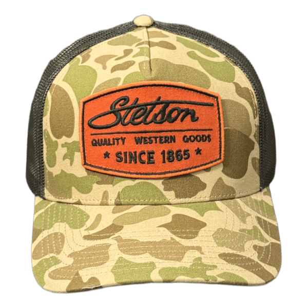 Stetson camo trucker hat
