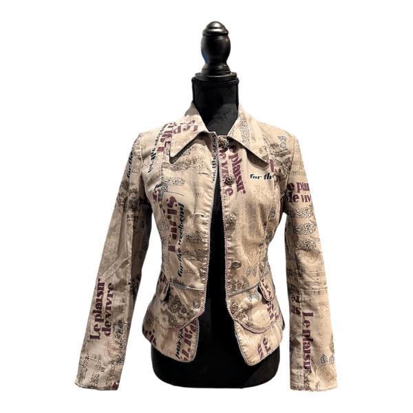 Text print jacket
