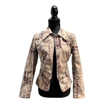 Text print jacket