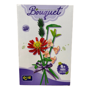 Bouquet flower building set