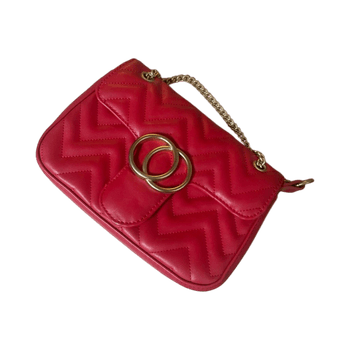 Red shoulder bag