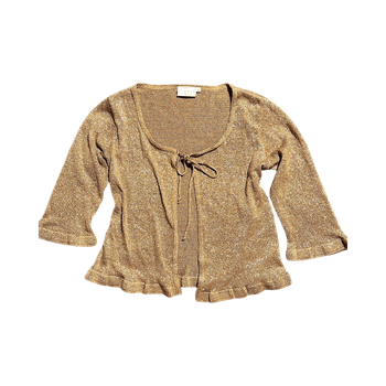 Kullanvärinen neuletakki