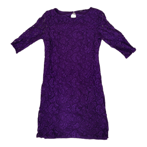 Lindex violetinė nėriniuota suknelė