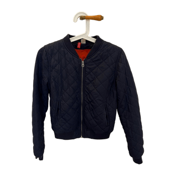 H&m sininen bomber takki