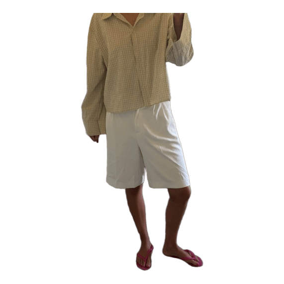 Hvide bermuda shorts