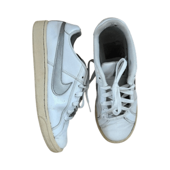 White leather sneakers