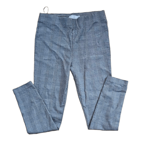 Vila grey check trousers