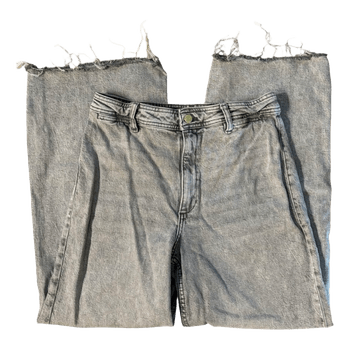 Grey wide leg jeans
