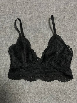 Black lace bralette