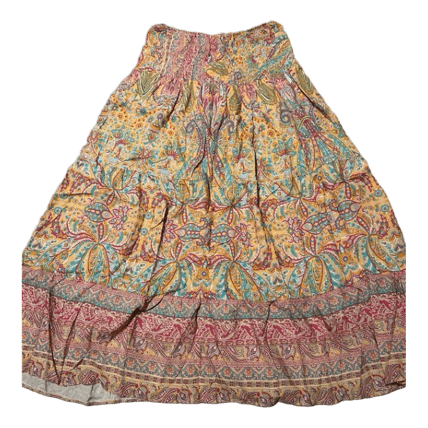 Gul paisleymaxi skirt