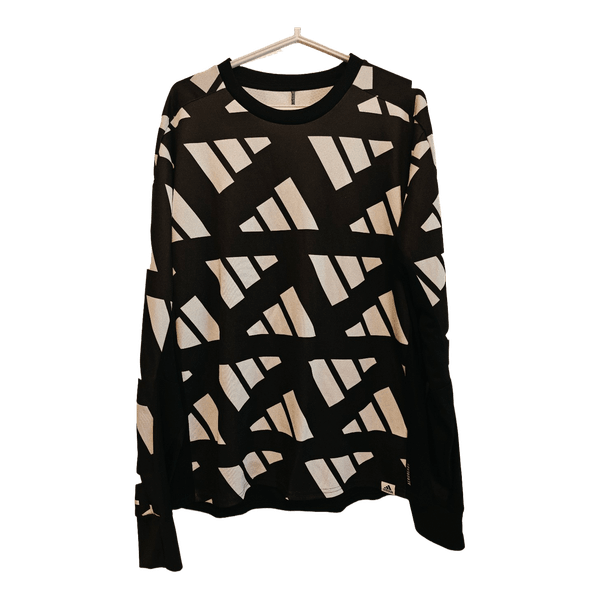 Adidas black and white sweatshirt
