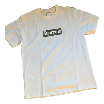 Hvid Supreme camo box logo t-shirt