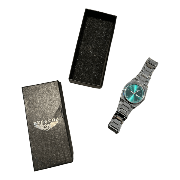 Silver tone quartz watch