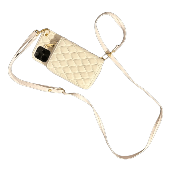 Quilted crossbody phone case