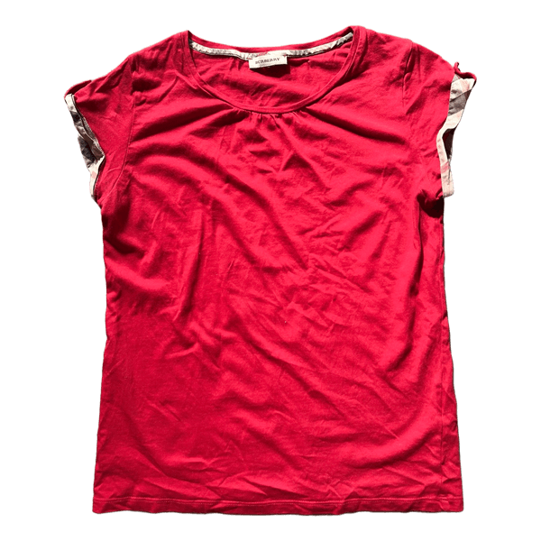 Punainen Burberry t-paita