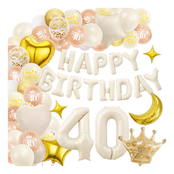 40th birthday balloon set