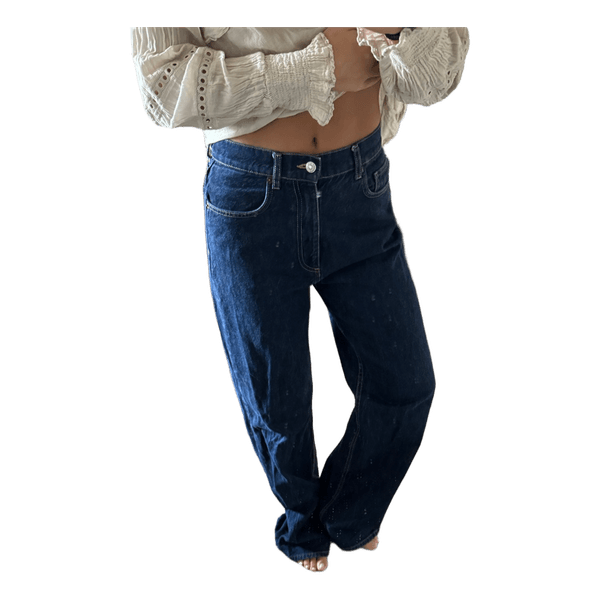 Blå denim jeans