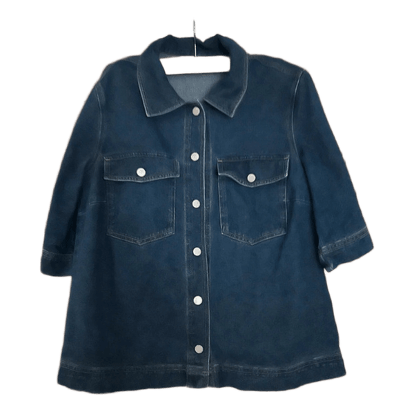 Blå denimskjorte