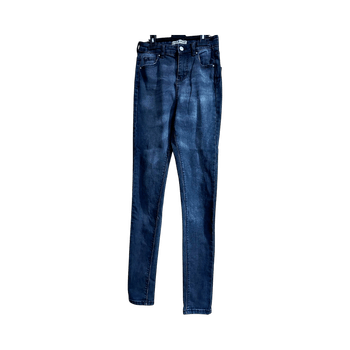Black faded skinny jeans