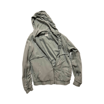 Gray zip-up jacket