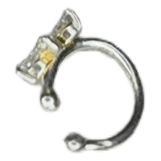 Kukkakuvioinen earcuff