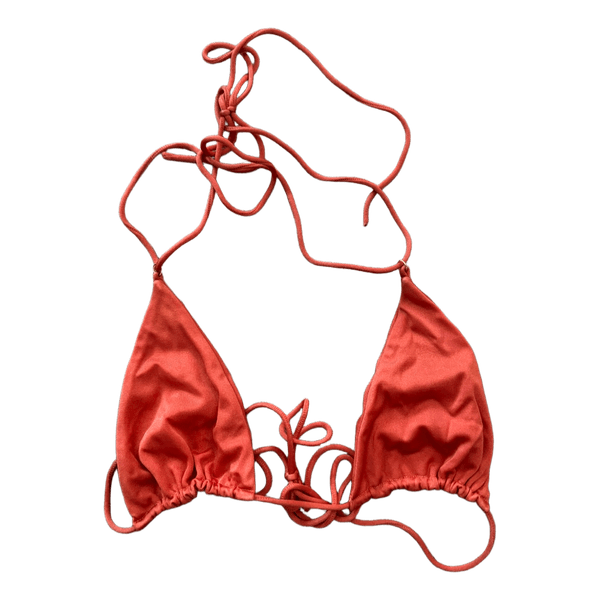 Orange bikini top
